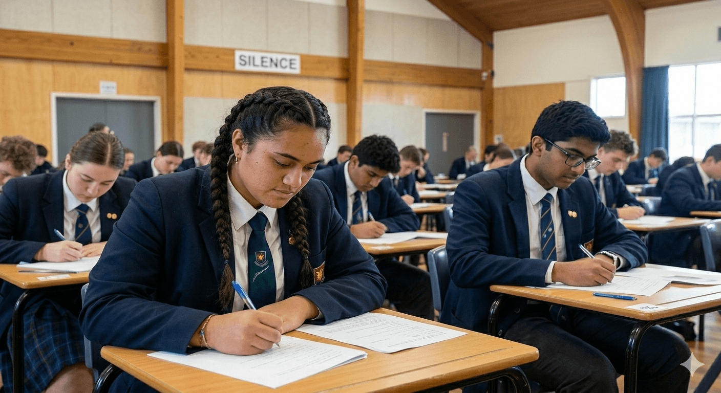 Students collaborating and celebrating progress